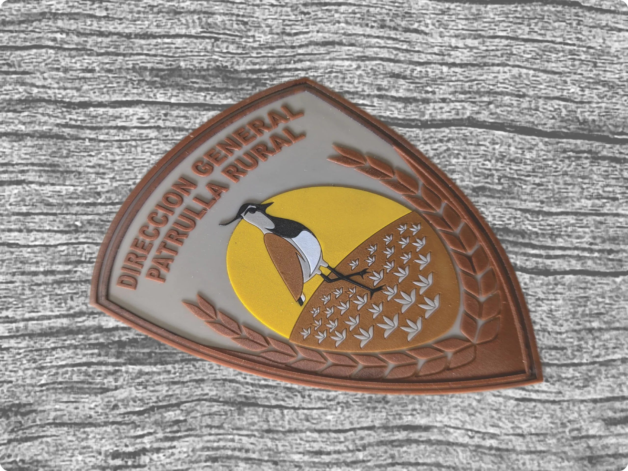 Insignia de la Policía Rural de Córdoba - Material PVC.