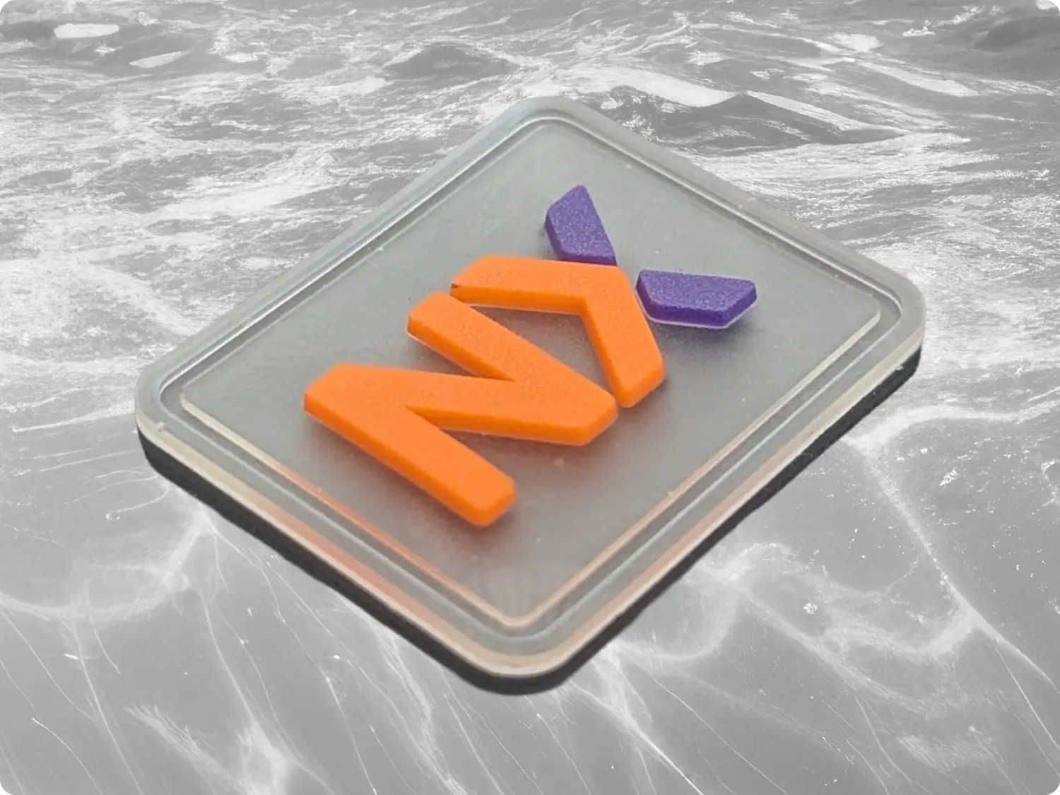 Etiqueta de Plastisol 3D – Modelo NX Naranja